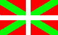 Le drapeau basque, <b>l'Ikurriña</b>.