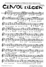 Cansou d'Agen (paroles et musique de Camille Mourgues) #1