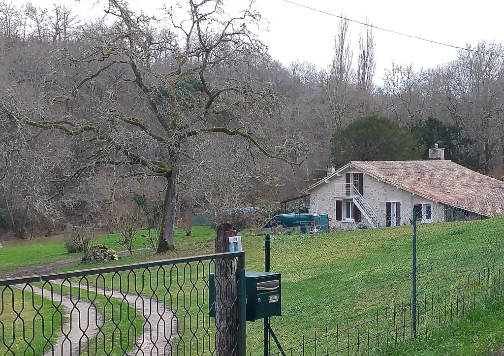 Barbaste - le passage du Serbat (janvier 2024)