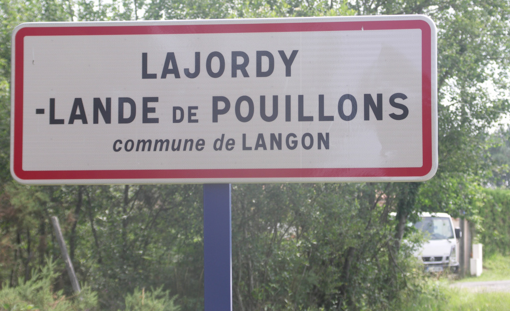 Langon - panneau Lajordy - Lande de Pouillons