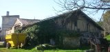 Vielle vasconne à colombage à Tioulet, de biais