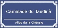 Proposition de plaque pour une Allée de la Chênaie en Bordelais