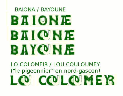 Propositions de graphismes pour des lòcs