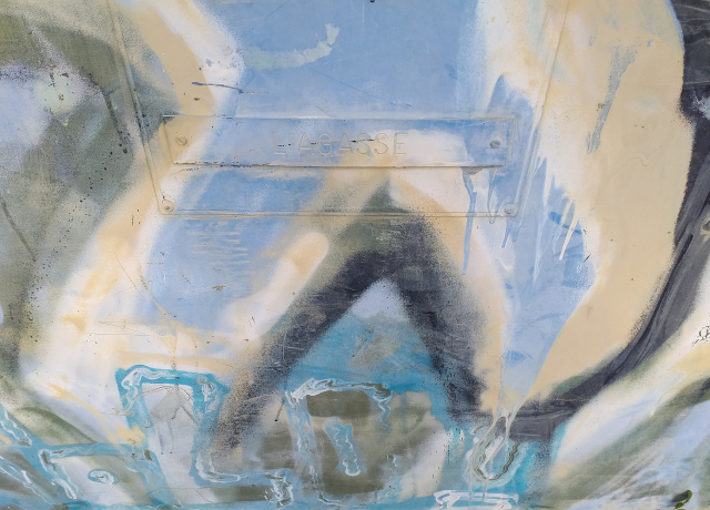 Le Barp - l'AGASSE (c'est écrit sur cette oeuvre d'art !)